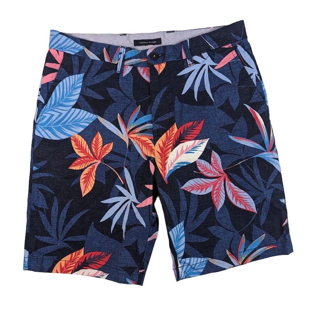 Tommy Hilfiger Blue Tropical Print Men's Shorts